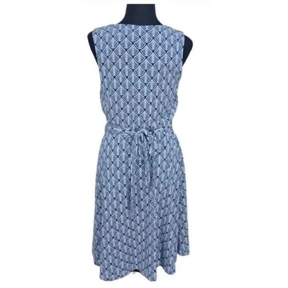 ✨41 Hawthorne Lorene Faux Wrap Knit Sz Large Blue Dress✨ - Picture 5 of 11